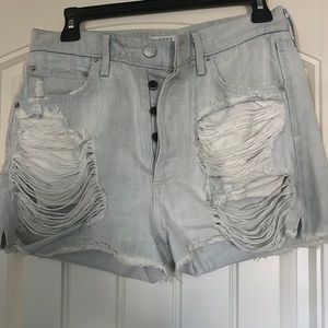 Agolde size 27 ripped cutoffs